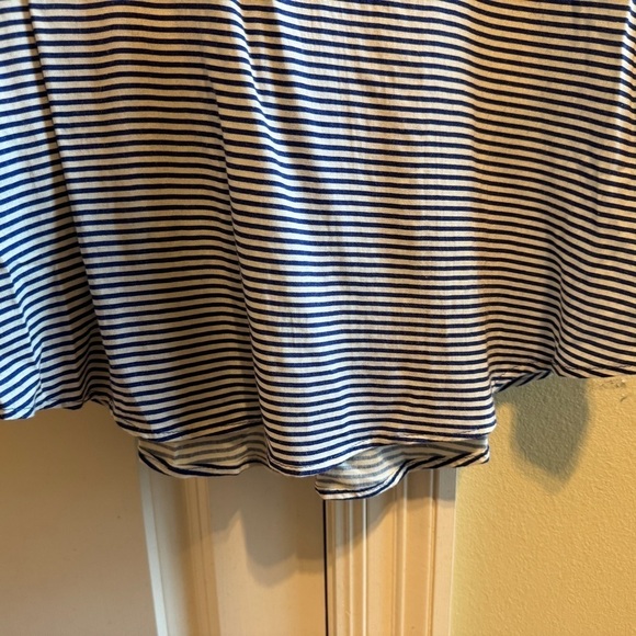 Francesca’s Miami Stripe Nautical Short Sleeve Top Sz Large - Picture 4 of 11